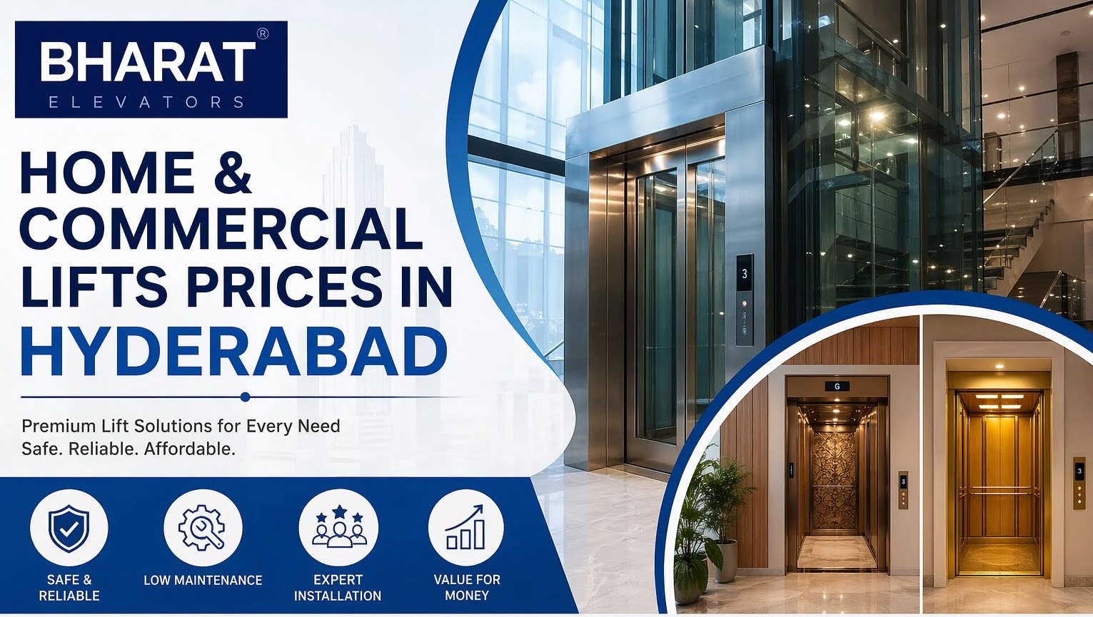 Home Commercial Lifts Prices in Hyderabad