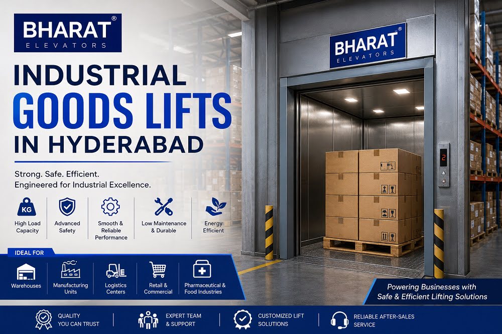 Industrial Goods Lifts in Hyderabad - Bharat Elevators