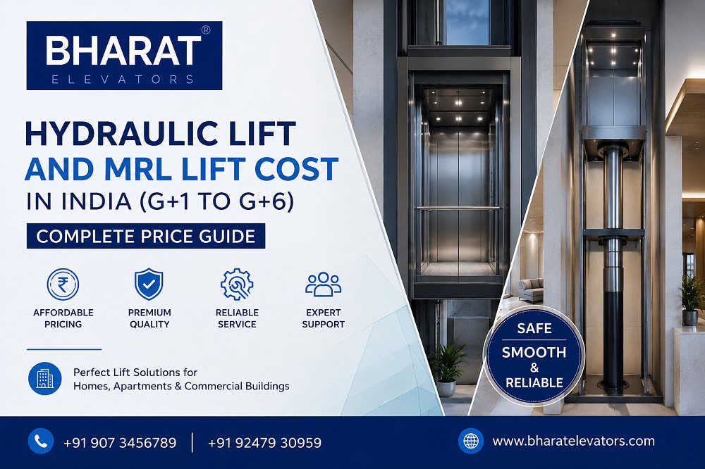 Hydraulic Lift and MRL Lift Cost in India
